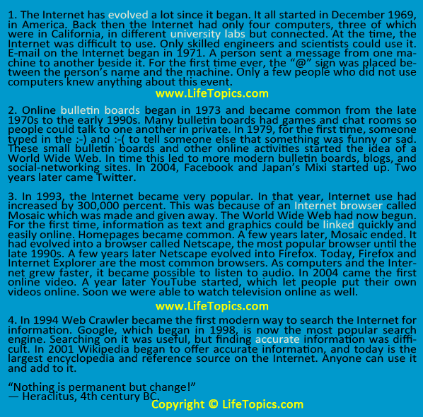 Life Topics Text