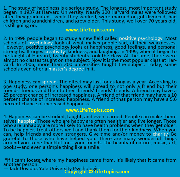 Life Topics Text