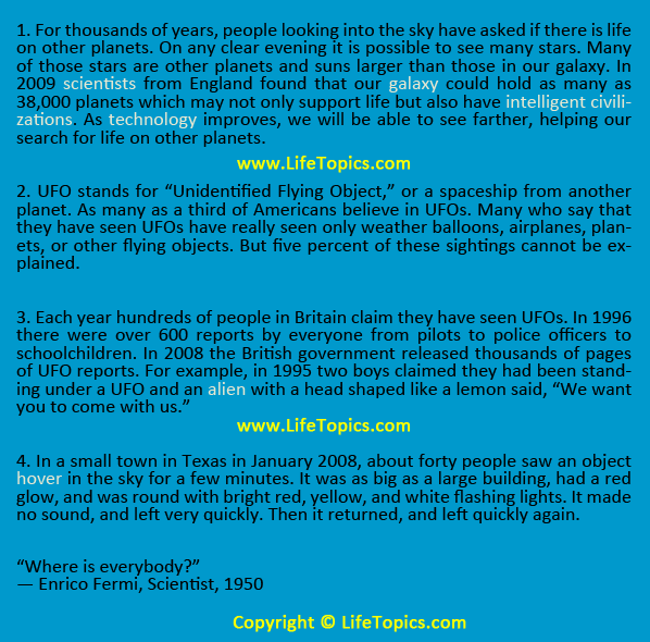 Life Topics Text