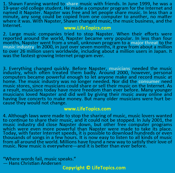 Life Topics Text