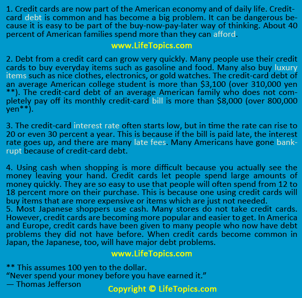 Life Topics Text