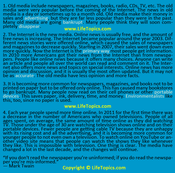 Life Topics Text