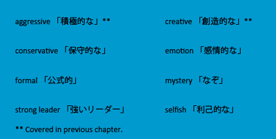 important vocabulary