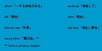 important vocabulary