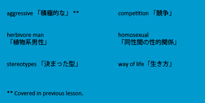 important vocabulary